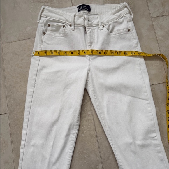 GAP Women's Straight Leg White Jeans 6/28 R - Picture 7 of 7